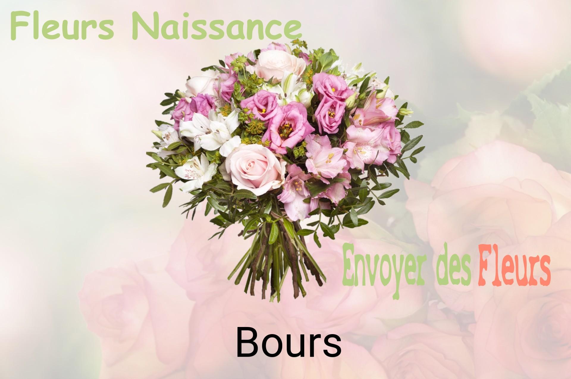 Bouquet de fleurs de naissance livré à Bours